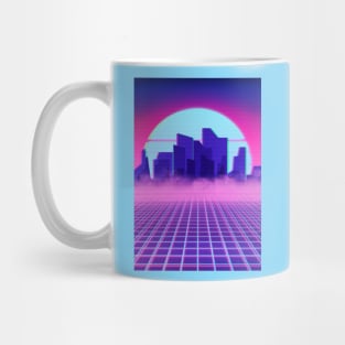 Outrun neon night Mug